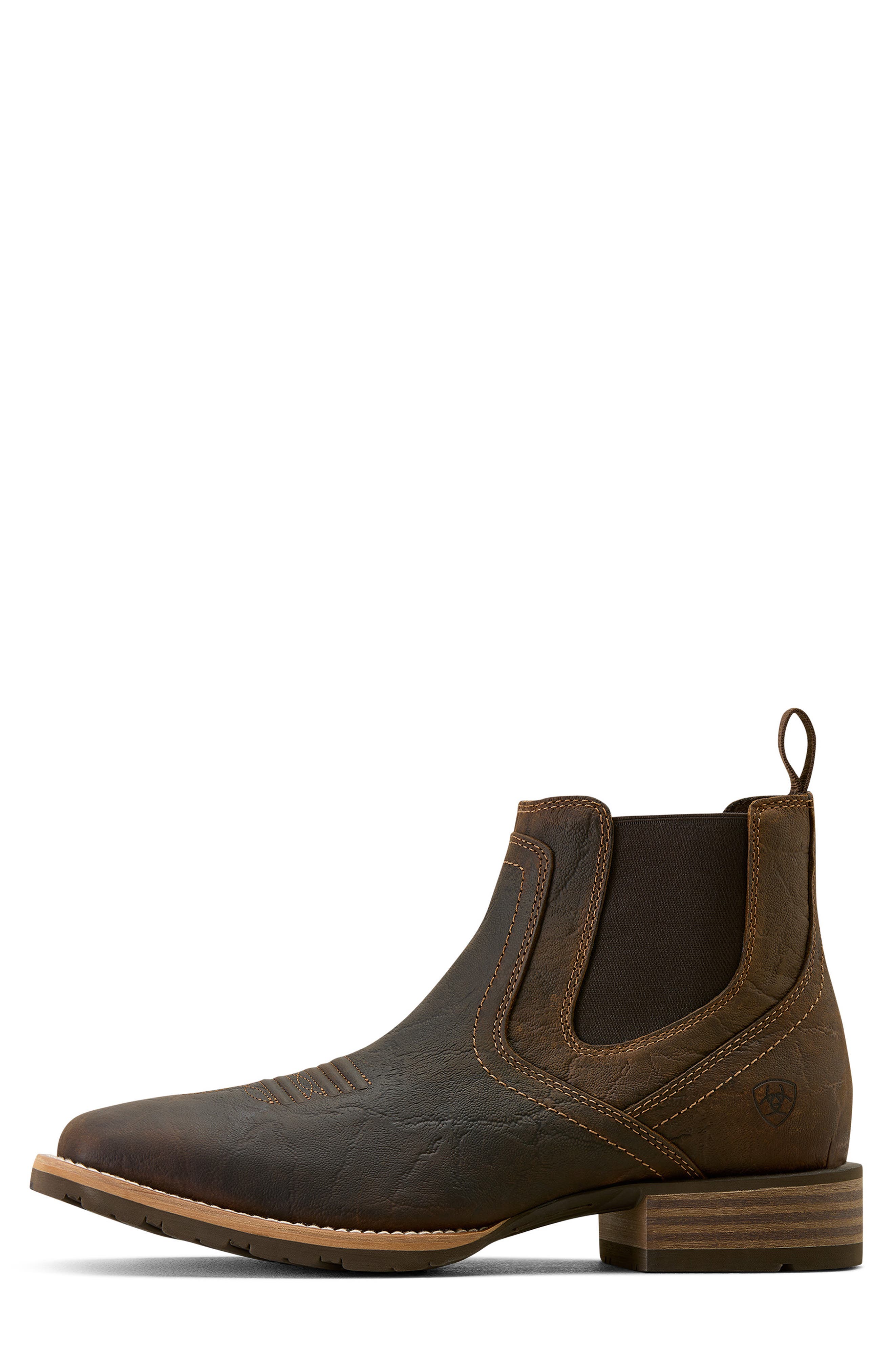 Hybrid Low Boy Western Chelsea Boot, Alternate, color, BROWN