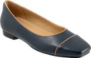 Trotters Harbor Cap Toe Flat