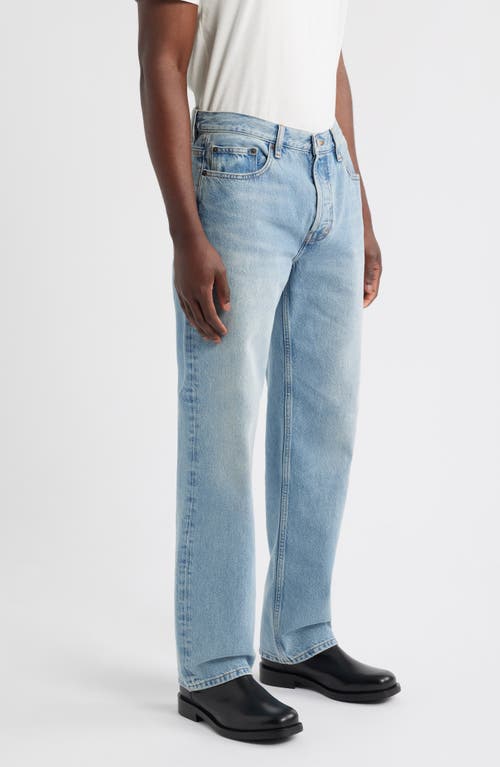 Frame Relaxed Fit Straight Leg Jeans In Momentum Blue In Blue