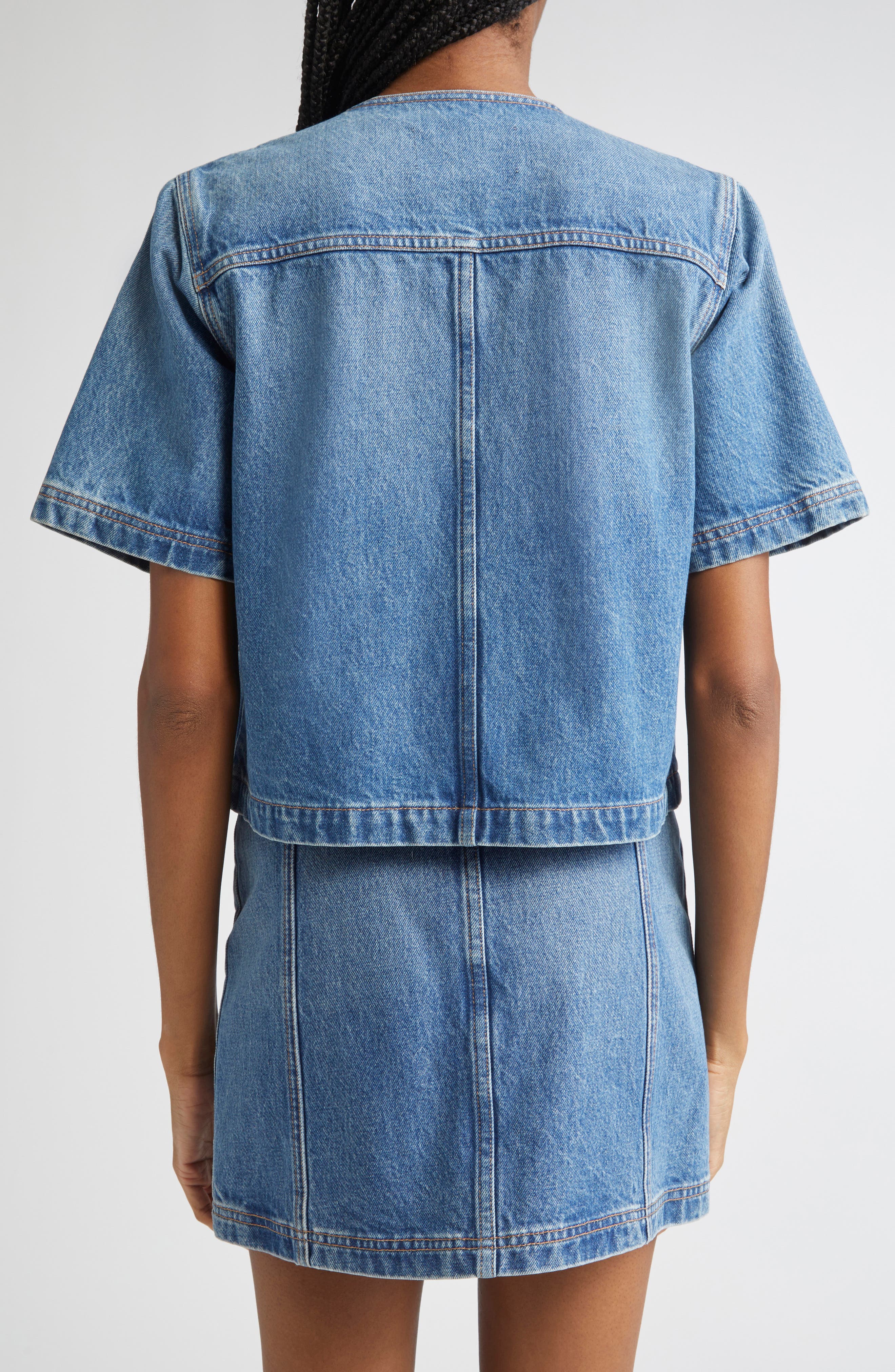 The Serge Double Breasted Denim Shirt - image 2