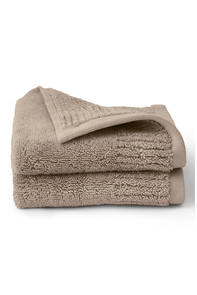 Set of 2 Ultraplush Organic Cotton Washcloths, Main, color, OAK