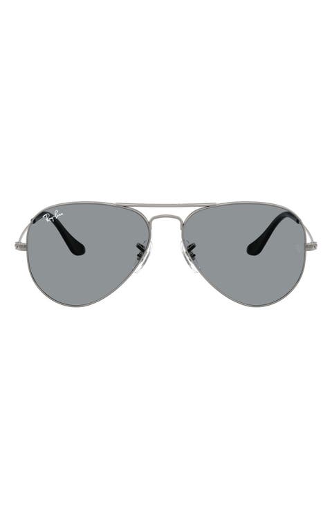 58mm Aviator Sunglasses