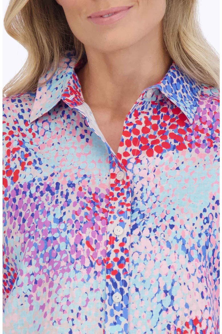 Meghan Multicolor Cotton Button-Up Shirt, Alternate, color, MULTI