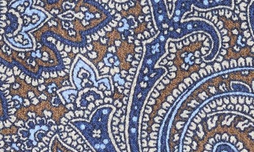 David Donahue Paisley Silk Tie In Purple