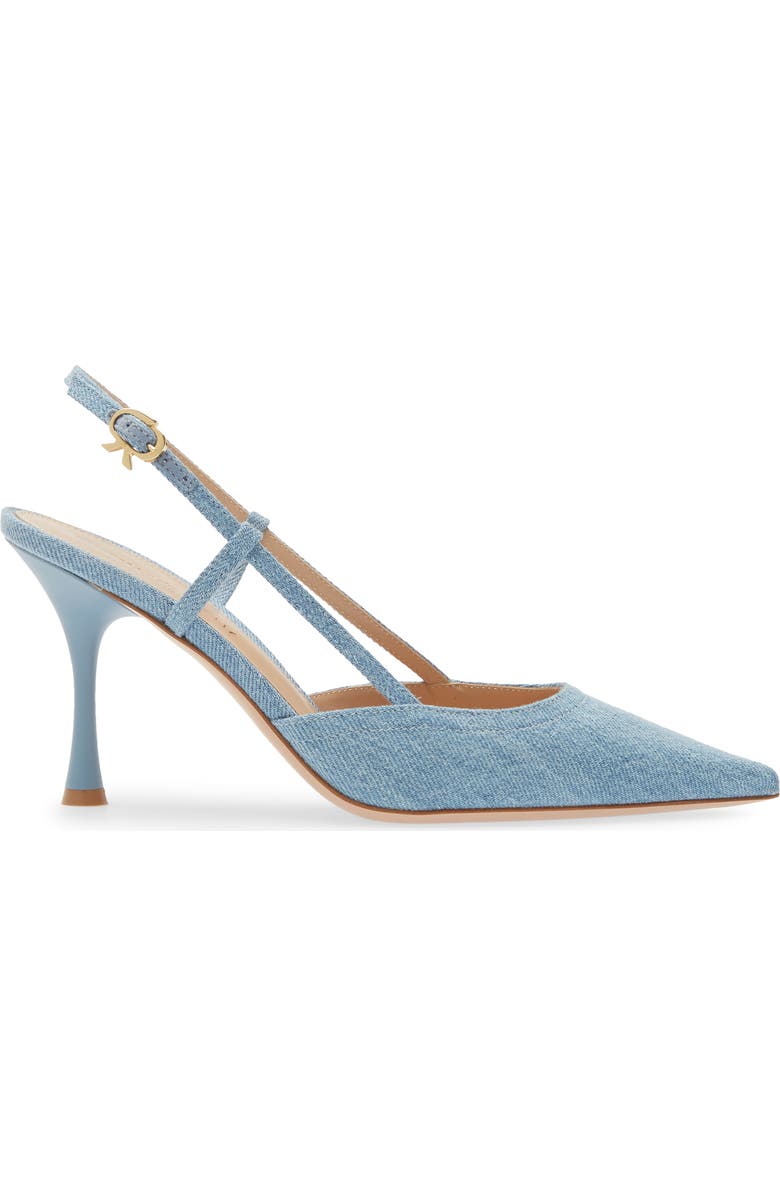 Gianvito Rossi Ascent Denim Slingback Pump, Alternate, color,