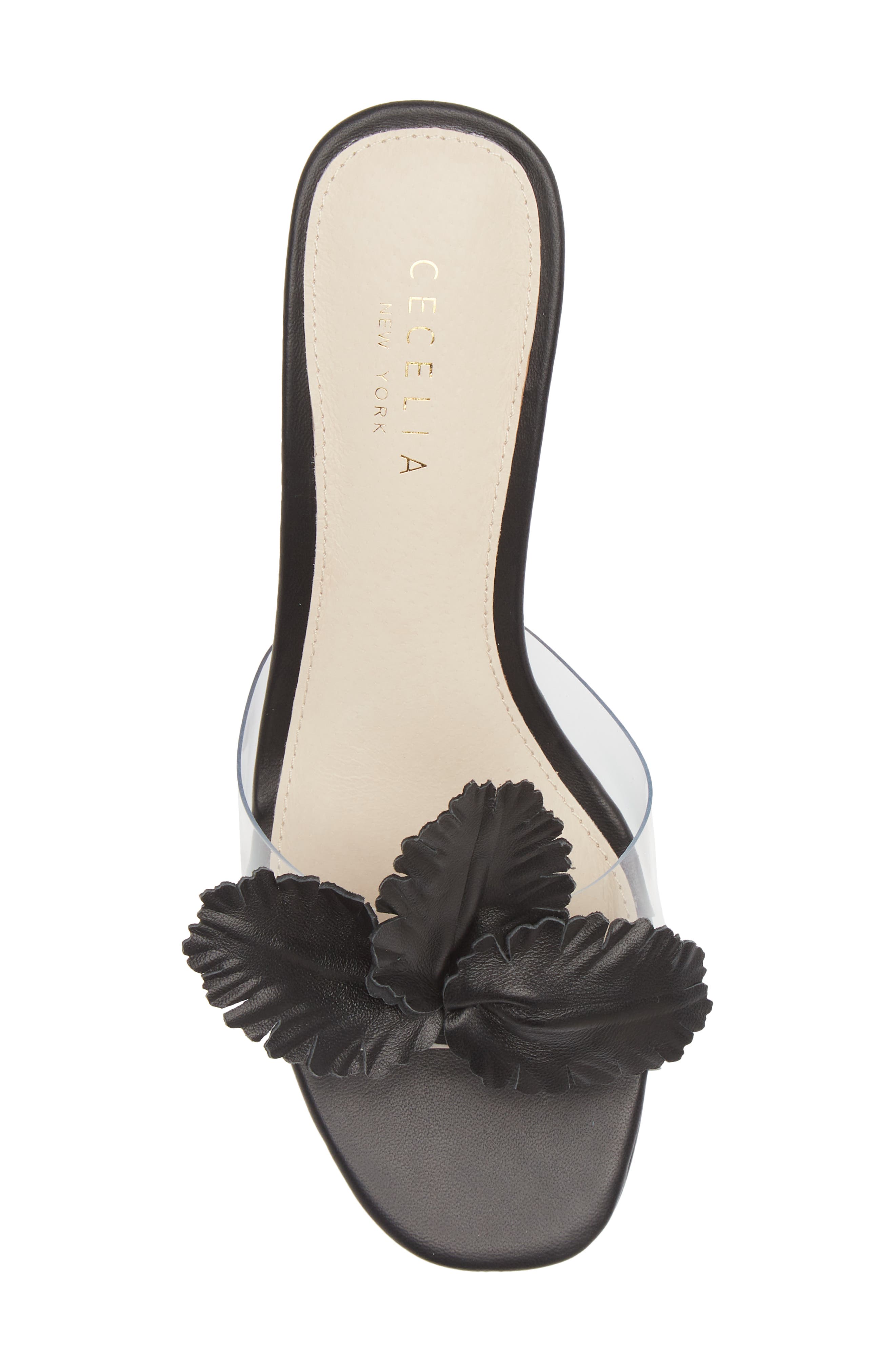 Cecelia New York Park Ave Leather Flower Sandal, Alternate, color, 