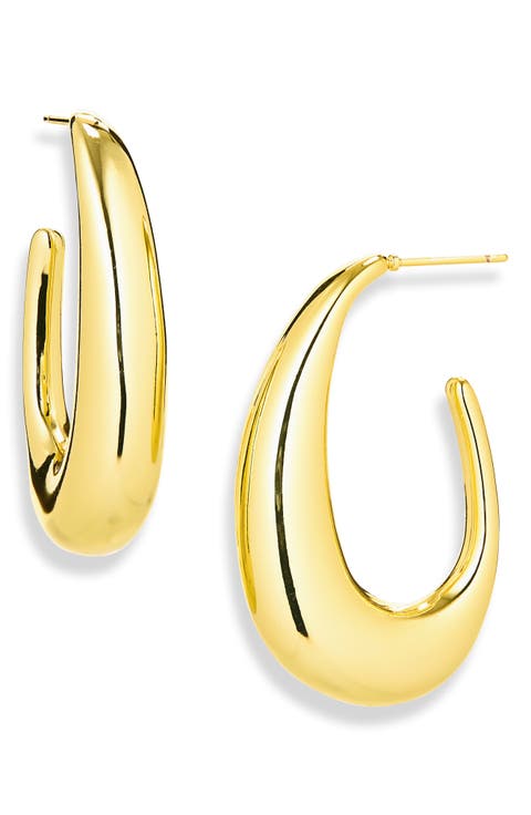 Chunky Oval Hoop Earrings