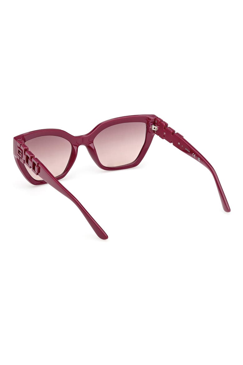 Cat Eye Sunglasses, Alternate, color, VIOLET / GRADIENT BORDEAUX