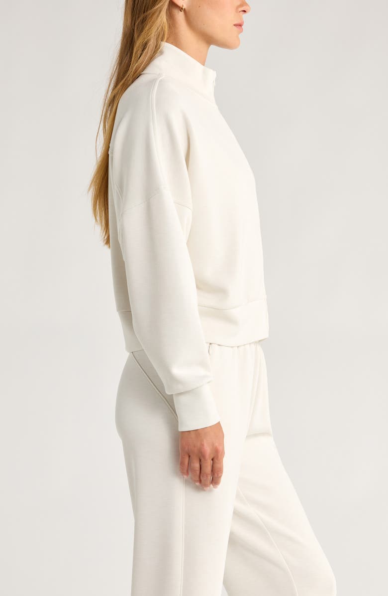 Zella Ultra Luxe Boxy Jacket, Alternate, color, Beige Ivory Heather