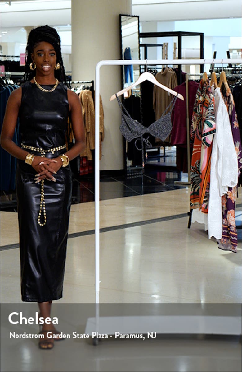 Dainty Reversible Silver Black Underwire Bikini Top, sales video thumbnail