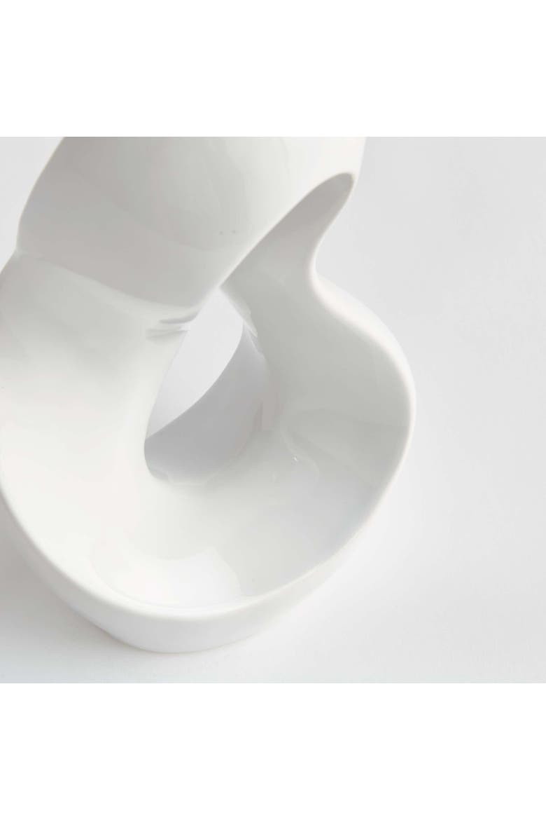 Lyra Sculpture, Alternate, color, White