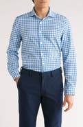 DENIM AND FLOWER Plaid Stretch Button-Up Shirt