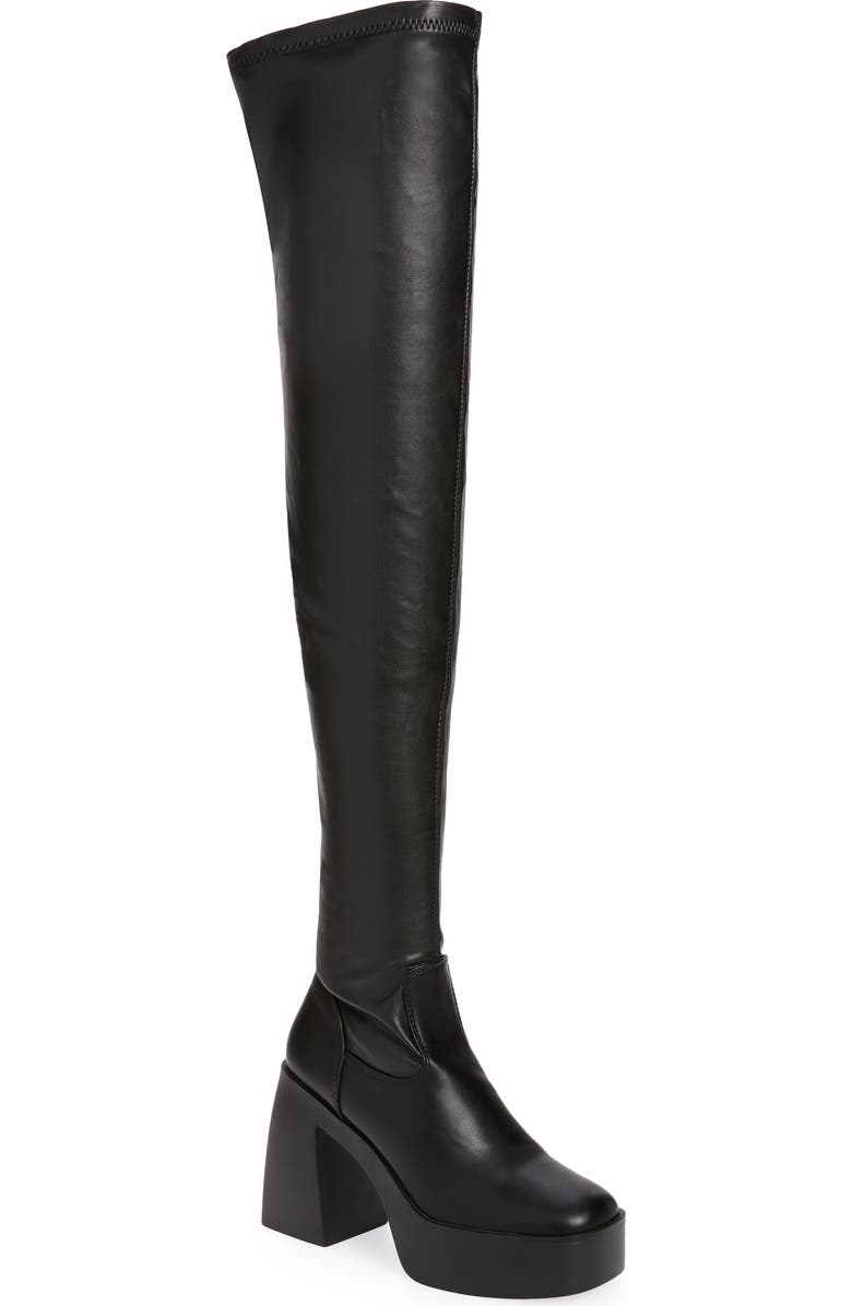 AZALEA WANG Adrianne Over the Knee Platform Boot, Main, color,