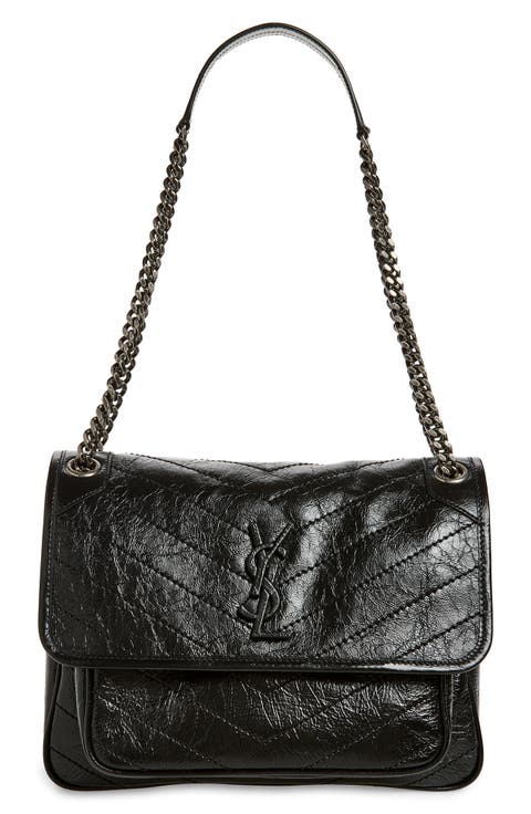 Medium Niki Matelassé Leather Shoulder Bag