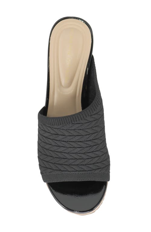 Adrienne Vittadini Cheery Wedge Sandal In Black