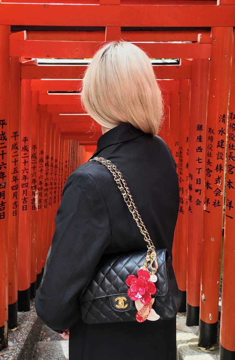 Solar Eclipse Koi Fish Key Chain, Alternate, color, 