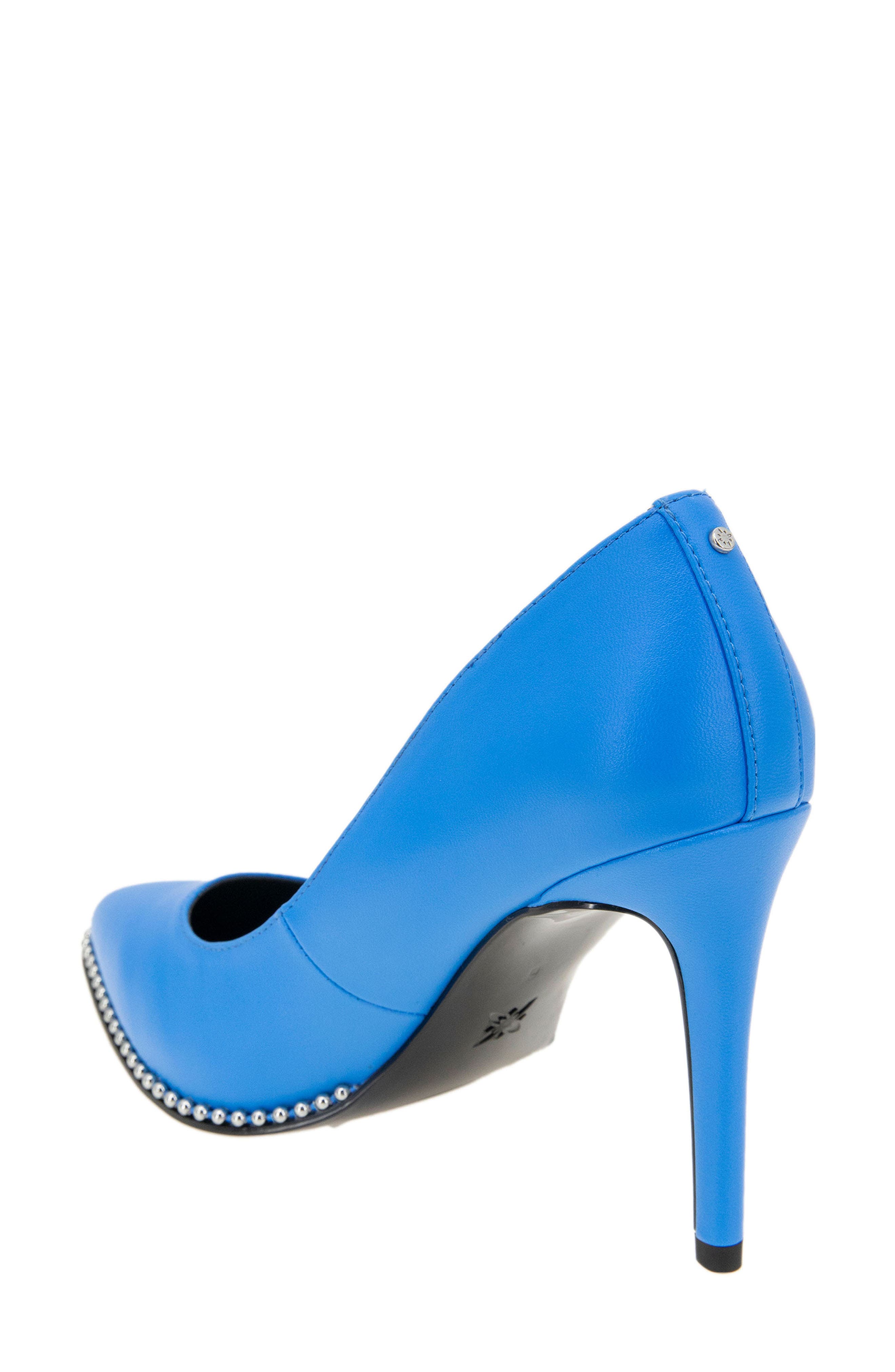 Hawti Pointed Toe Pump, Alternate, color, BALI BLUE