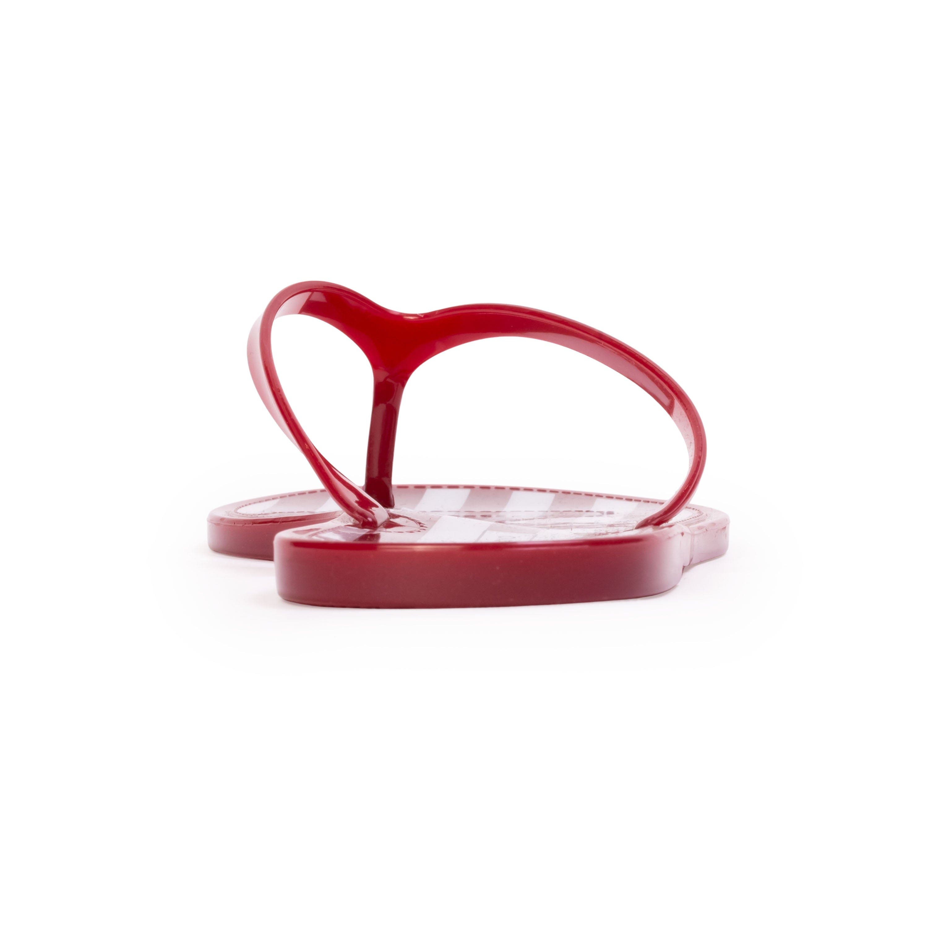Crystal Stripe Flip Flop, Alternate, color, Red Stripe PVC