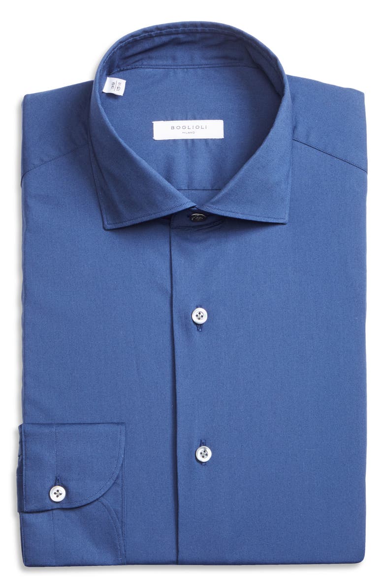 Boglioli Trim Fit Stretch Cotton Button-Up Shirt, Alternate, color, 