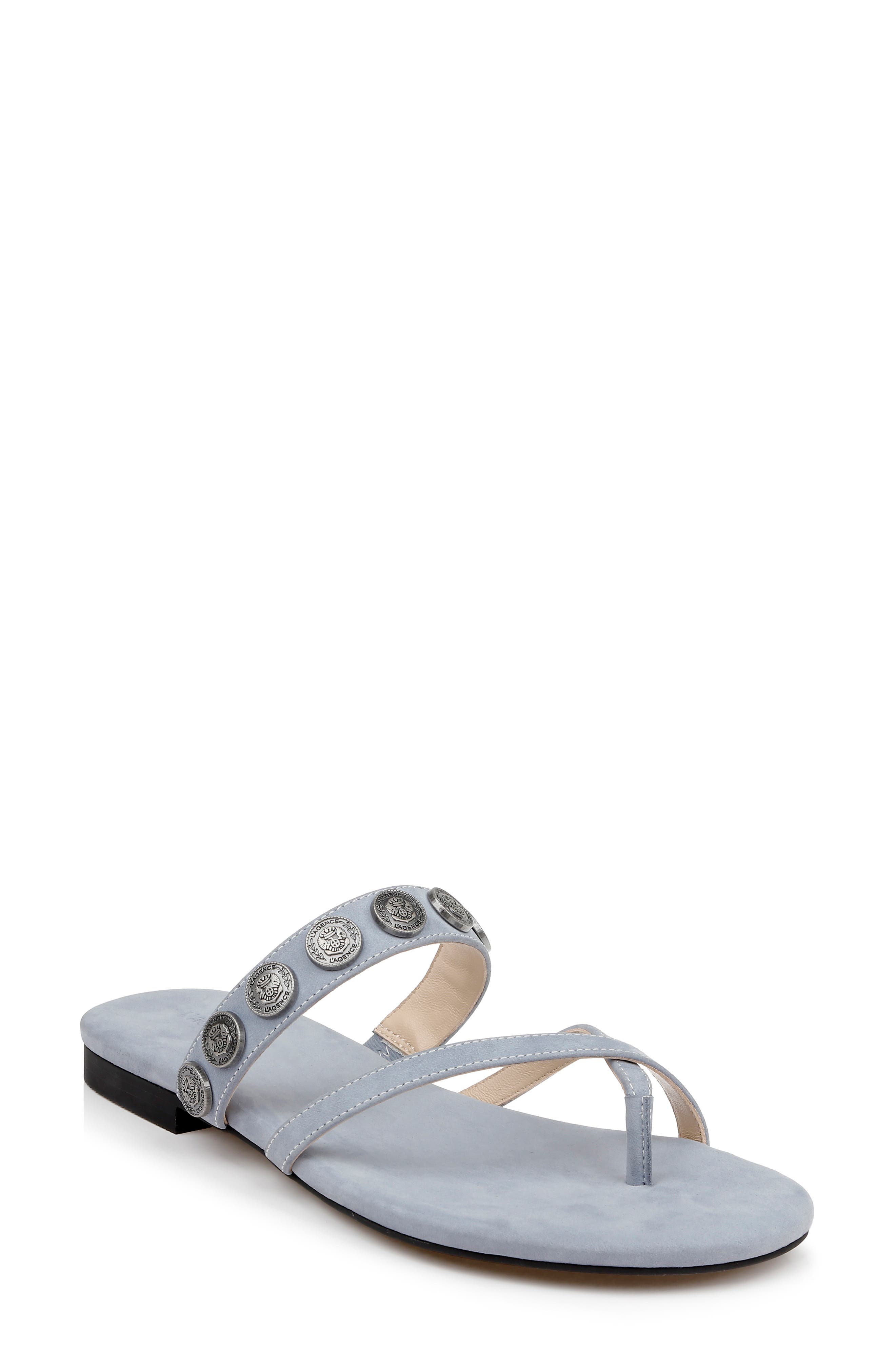 L
AGENCE Hanna Strappy Sandal, Main, color, Rainblue