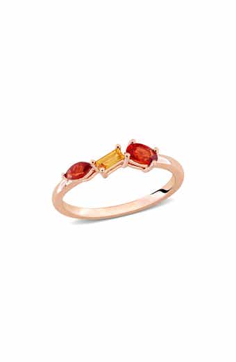 Multiple Cut Sapphire Stacking Ring