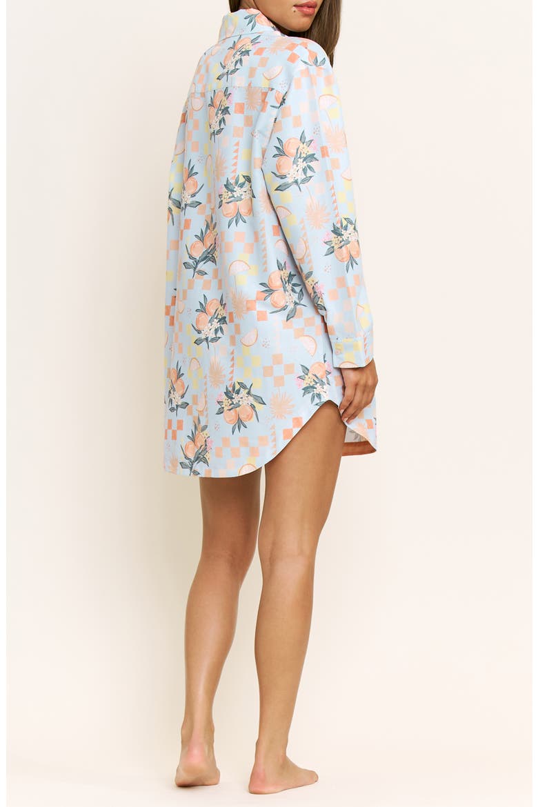 Brunch Date Sleep Shirt, Alternate, color, CITRUS CHECK