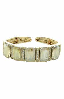 OLIVIA WELLES Penelope Crystal Cuff Bracelet