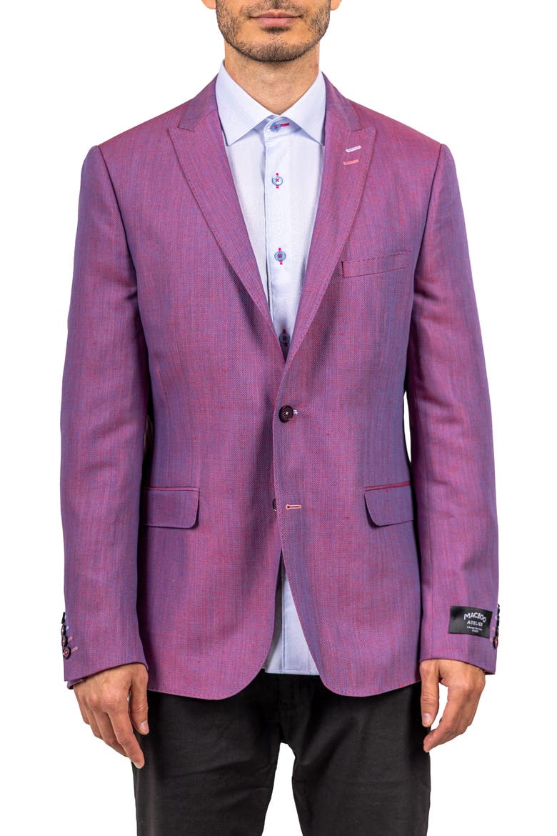 Descartes Motionred Sport Coat, Main, color, RED MULTI
