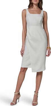Donna Karan New York Faux Wrap Sheath Dress