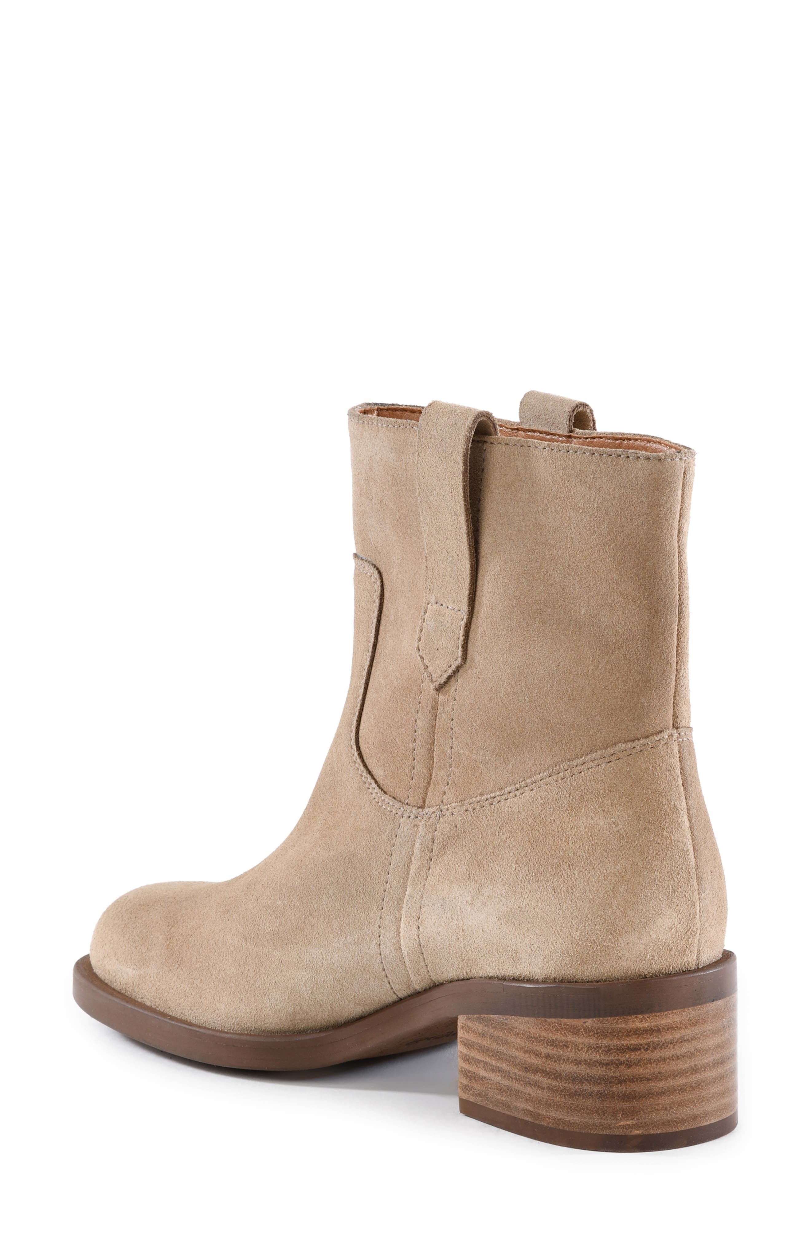 Curl Up Leather Boot, Alternate, color, TAUPE