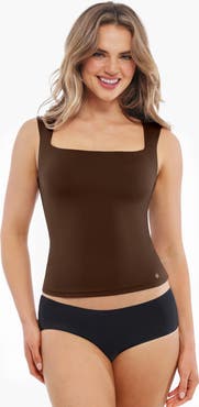 Popilush Cloud-Touch Double-Layer Shaping Sleeveless Top