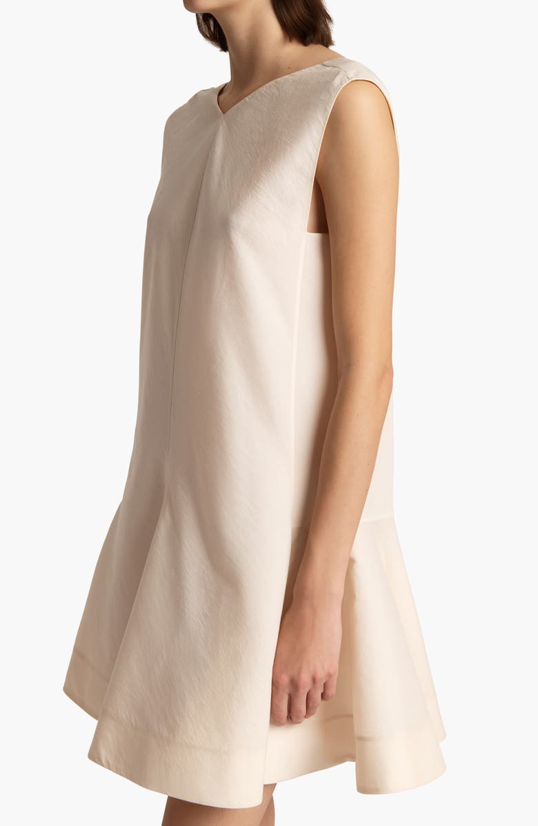 Khaite Mel Silk & Cotton Minidress, Alternate, color, Natural