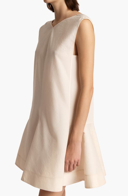 Khaite Womens Natural Mel Skater-hem Crepe Mini Dress In Natural
