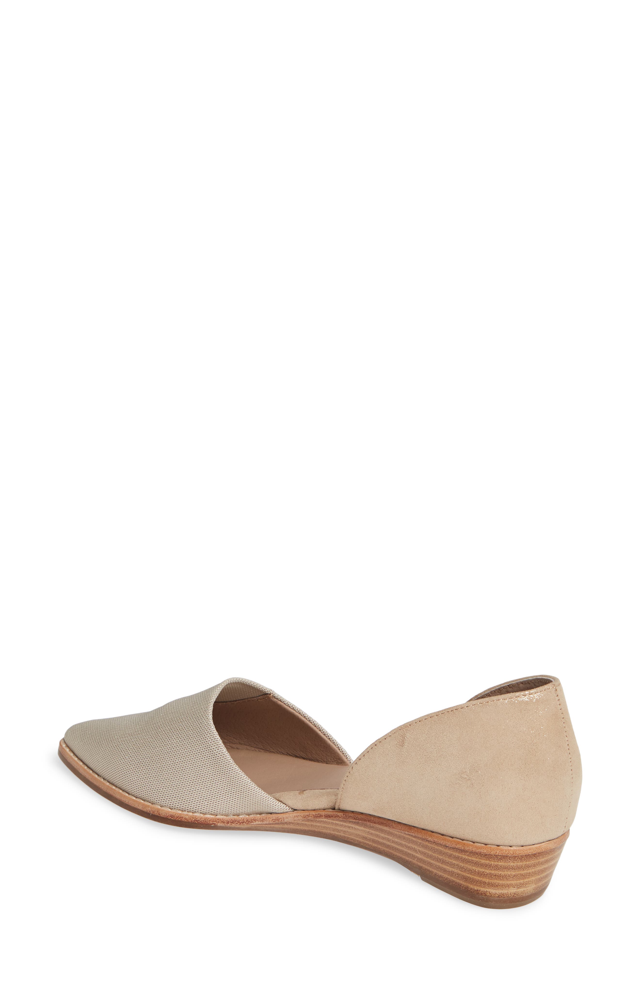 Cage d'Orsay Wedge, Alternate, color, GOLD METALLIC SUEDE