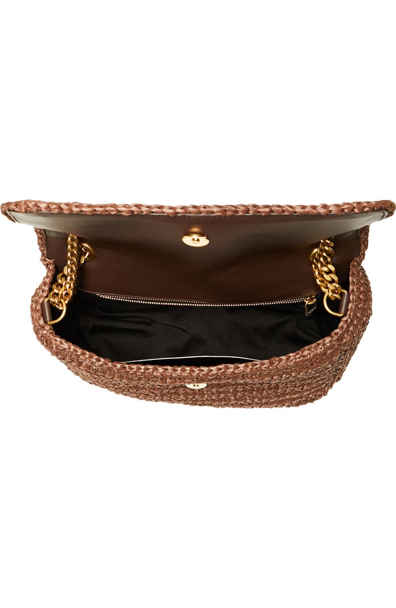Saint Laurent Medium Niki Raffia Shoulder Bag, Alternate, color,