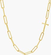 Rizen Jewelry Chain Breaker Cross Necklace