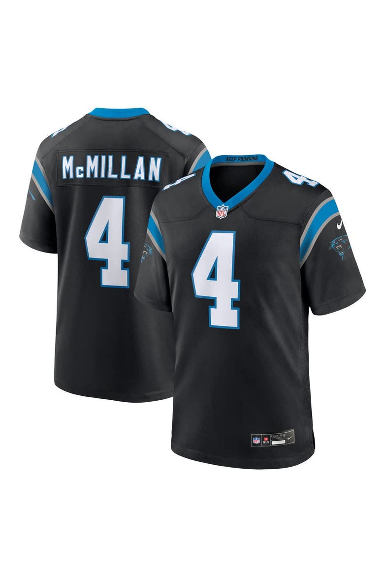 Men's Nike Tetairoa McMillan Black Carolina Panthers 2025 NFL Draft First Round Pick Game Jersey, Main, color, Black