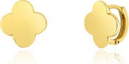 The Lovery Fine Jewelry Gold Clover Earrings