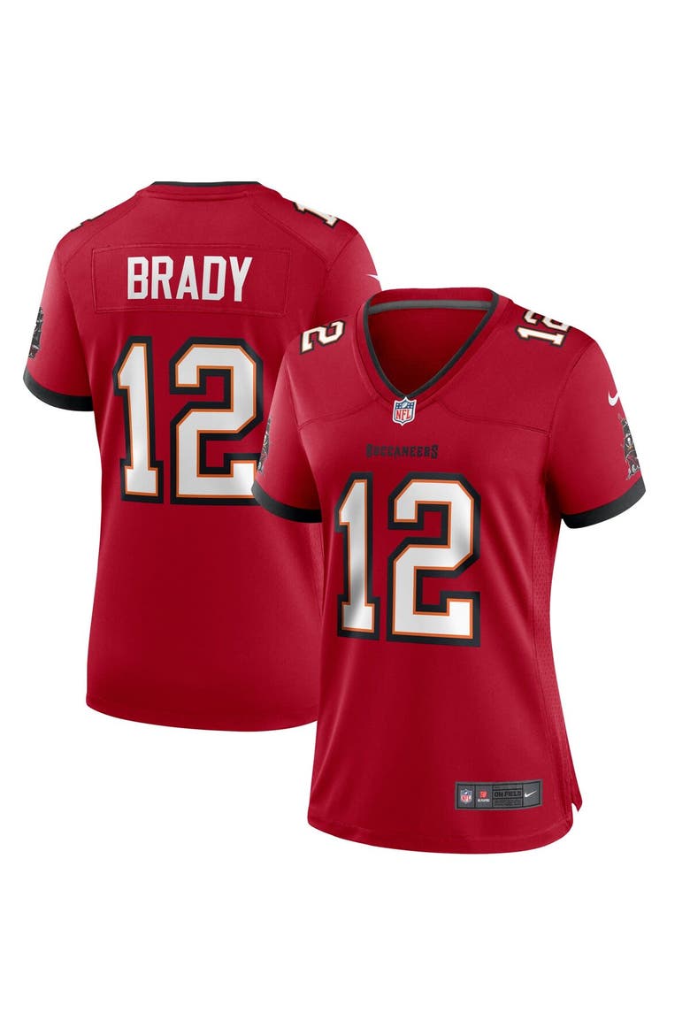 Women's Nike Tom Brady Red Tampa Bay Buccaneers Game Jersey, Main, color, Red