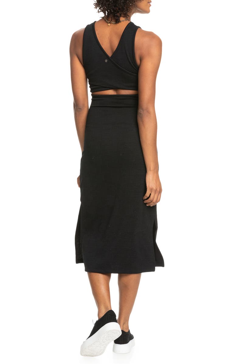 Roxy Good Keepsake Cutout Midi Dress, Alternate, color,