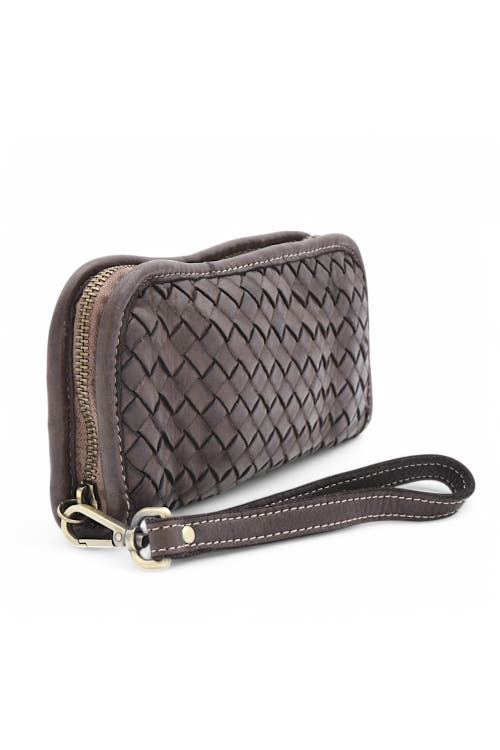 Bolsa Nova Woven Wallet In Chocolate