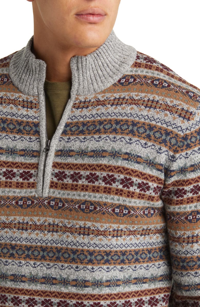 Schott NYC Fair Isle Wool Blend Sweater, Alternate, color, 