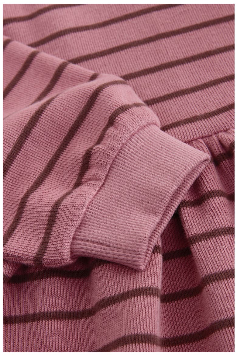Kids' Stripe Sweatshirt Dress, Alternate, color, PINK