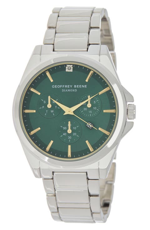 Diamond Bracelet Strap Chronograph Watch, 42mm