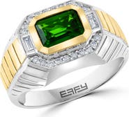 EFFY Diamond & Chrome Diopside Statement Ring in Sterling Silver