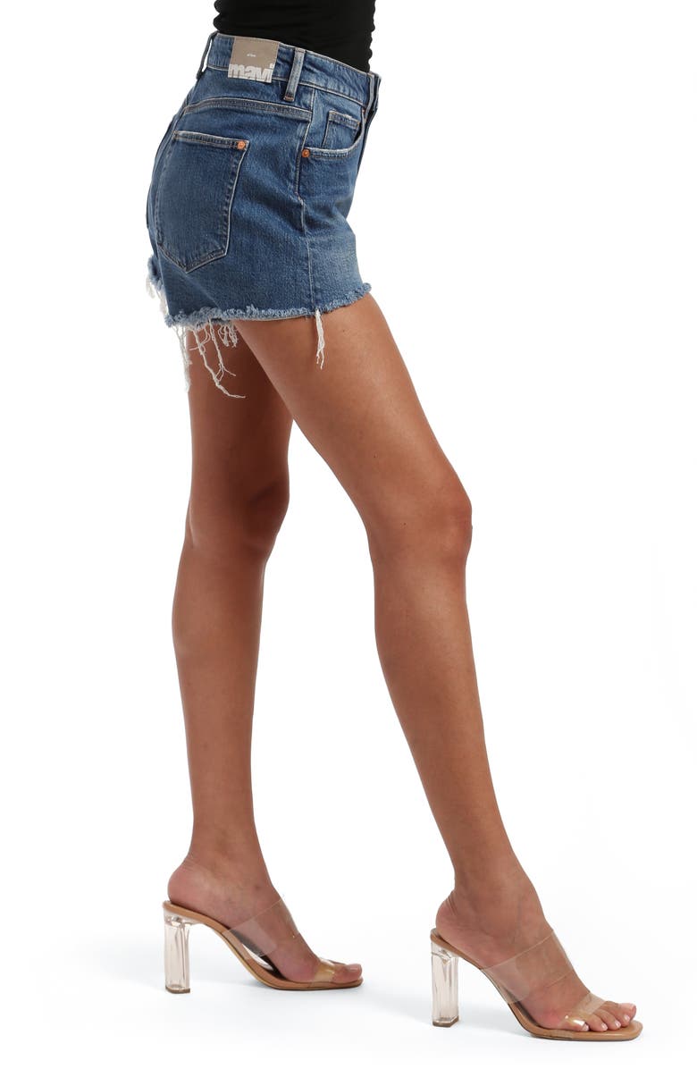 Mavi Jeans Rosie High Waist Cutoff Denim Shorts, Alternate, color,