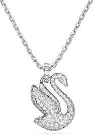 Swarovski Swan Crystal Pendant Necklace
