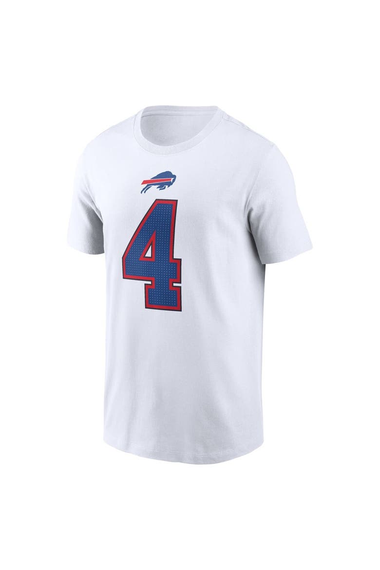 Men's Nike James Cook III White Buffalo Bills  Player Name & Number T-Shirt, Alternate, color, White