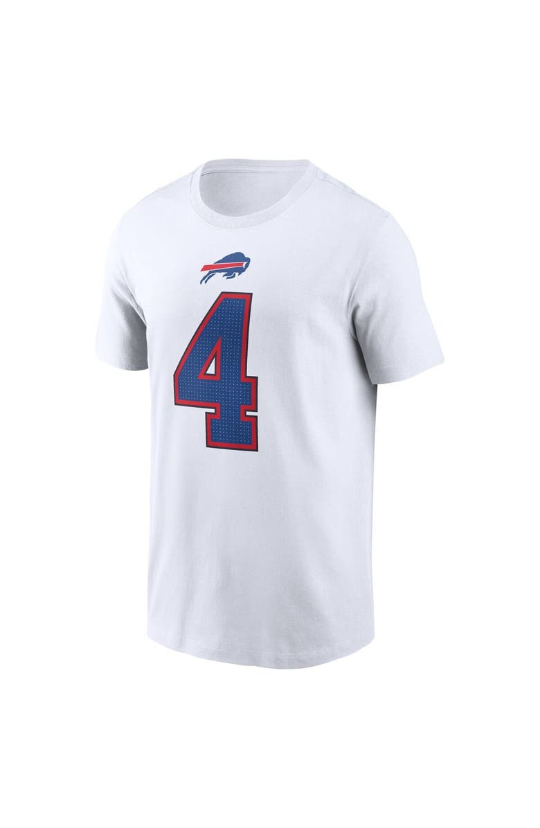 Nike Men's Nike James Cook III White Buffalo Bills Player Name & Number T-Shirt, Alternate, color, White