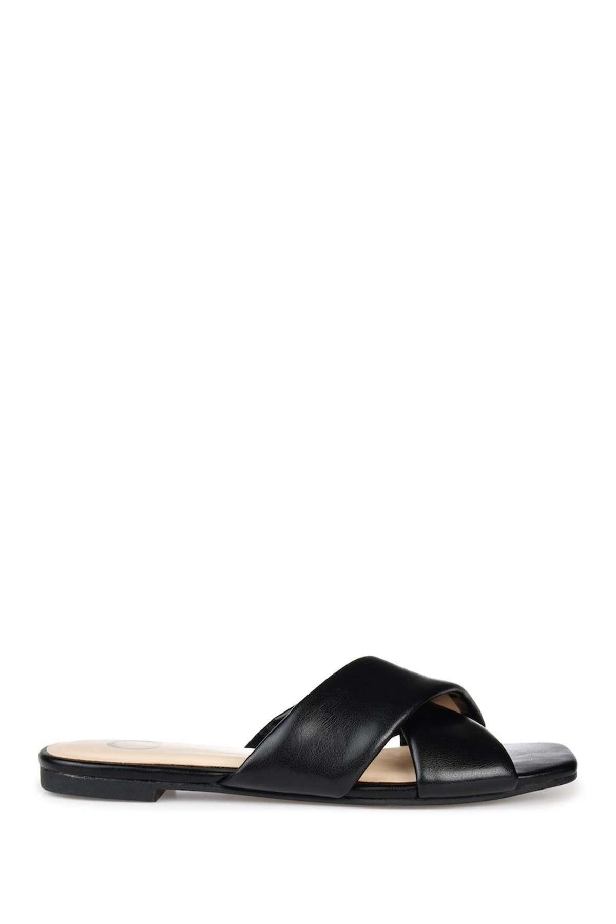 Journee Collection Carlotta Slide Sandal, Alternate, color, Black